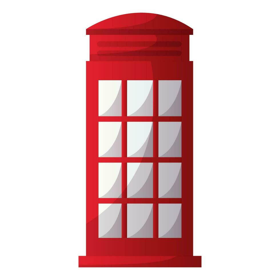 English red telephone booth, translation service. Learn english online. English language school, club, course. Elementary grammar, vocabulary, audio lesson. Learn foreign languages online, education. vector