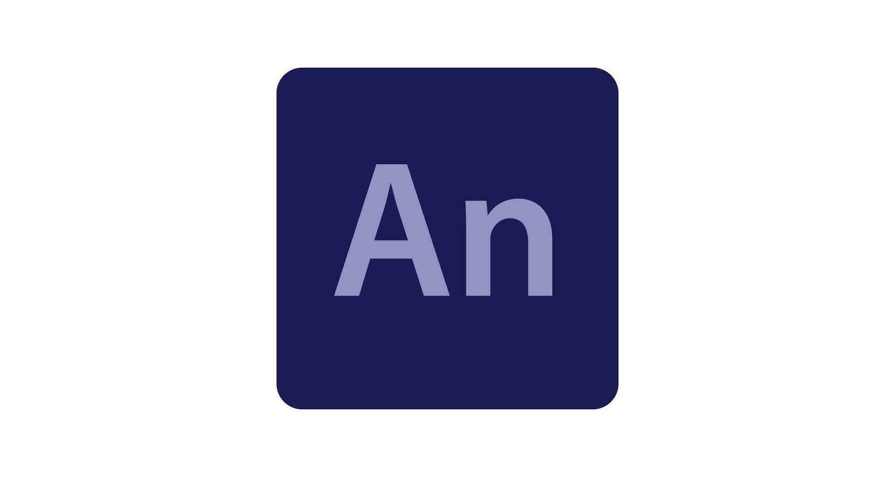 Adobe Animation icon in vector