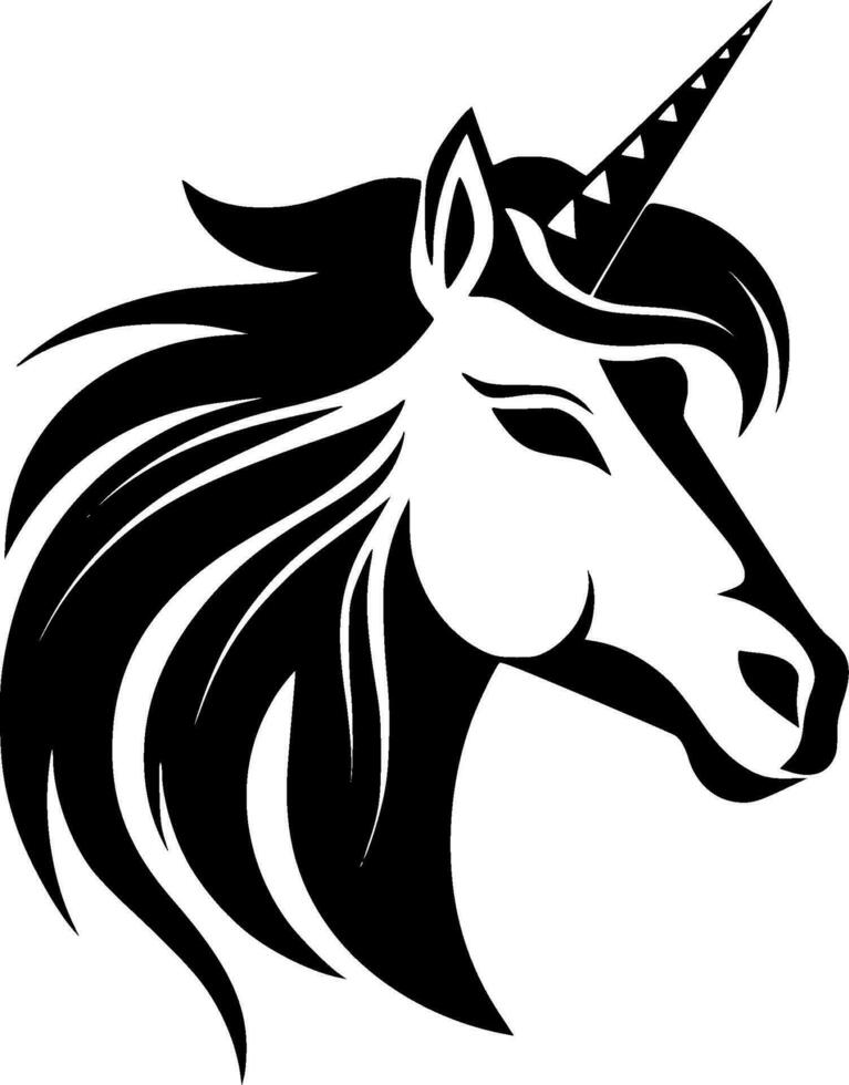 Unicorn, Minimalist and Simple Silhouette - Vector illustration