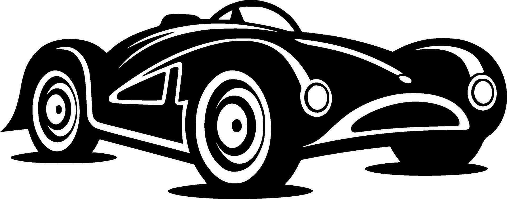 Racing, Minimalist and Simple Silhouette - Vector illustration