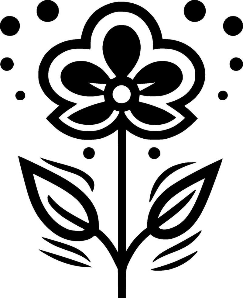 Flower - High Quality Vector Logo - Vector illustration ideal for T-shirt graphic
