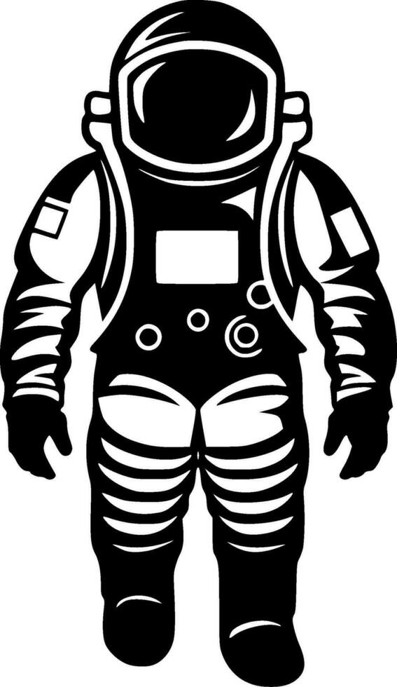 astronauta - minimalista y plano logo - vector ilustración