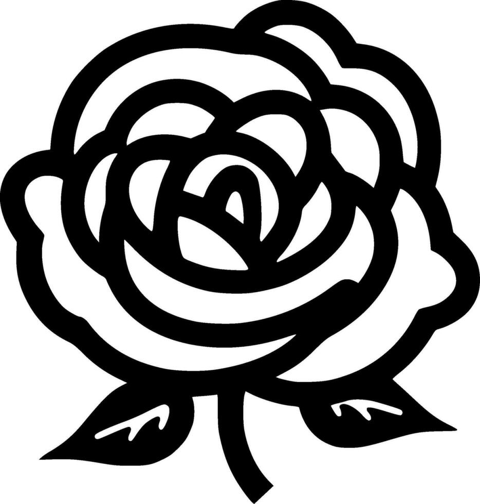 Rose - High Quality Vector Logo - Vector illustration ideal for T-shirt graphic