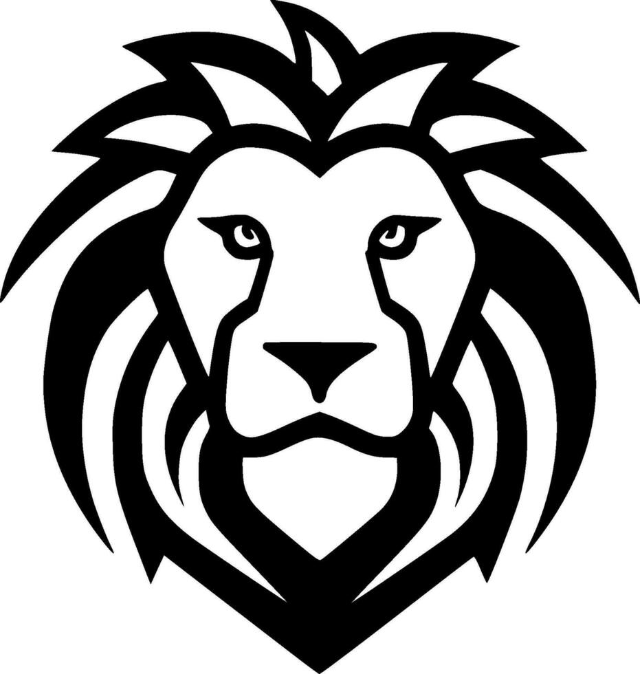 Lion - Minimalist and Flat Logo - Vector illustration