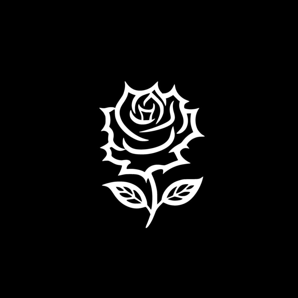 Rose - High Quality Vector Logo - Vector illustration ideal for T-shirt graphic