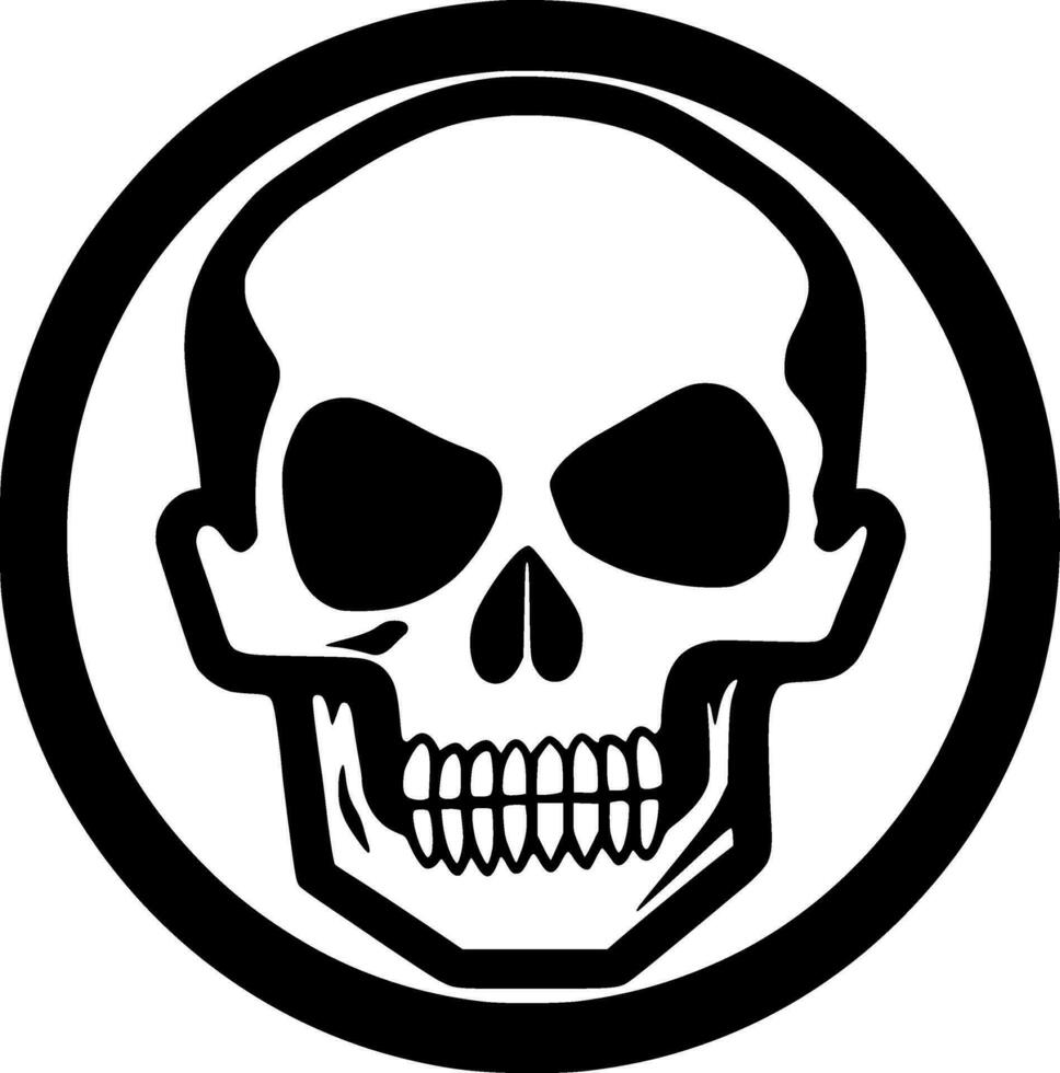 Skull, Minimalist and Simple Silhouette - Vector illustration