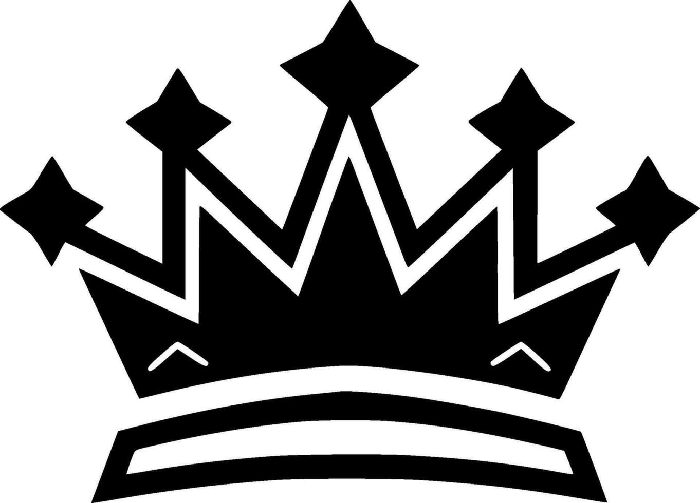 Crown - Minimalist and Flat Logo - Vector illustration