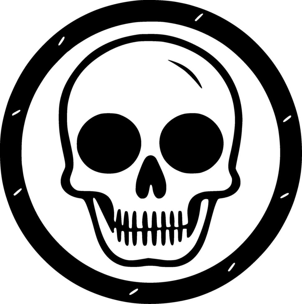 Death - Minimalist and Flat Logo - Vector illustration
