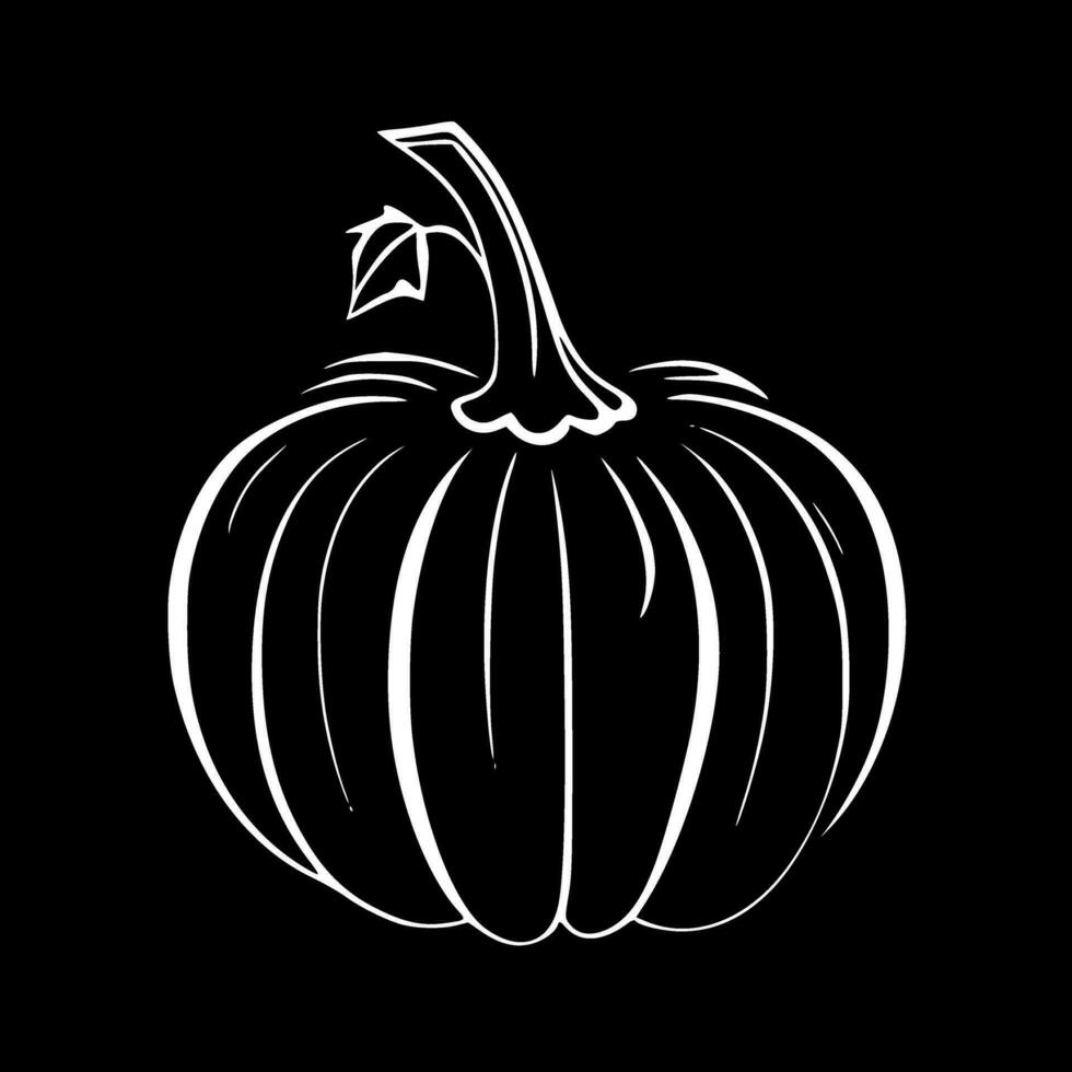 Pumpkin - Minimalist and Flat Logo - Vector illustration