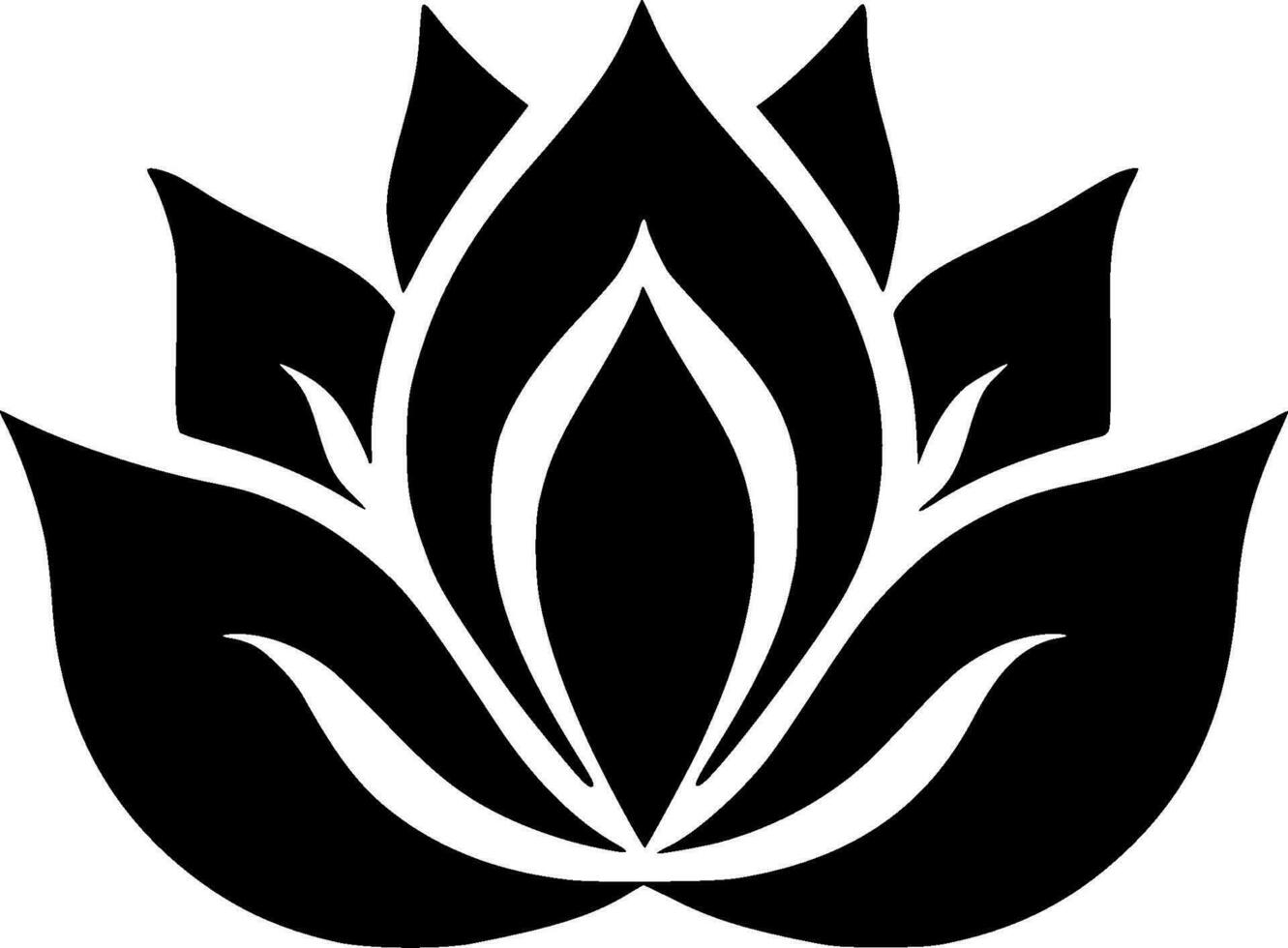 Flower, Minimalist and Simple Silhouette - Vector illustration