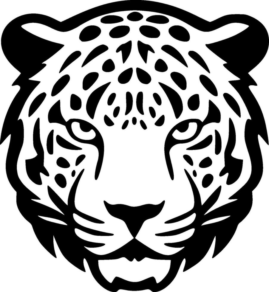 Leopard, Minimalist and Simple Silhouette - Vector illustration