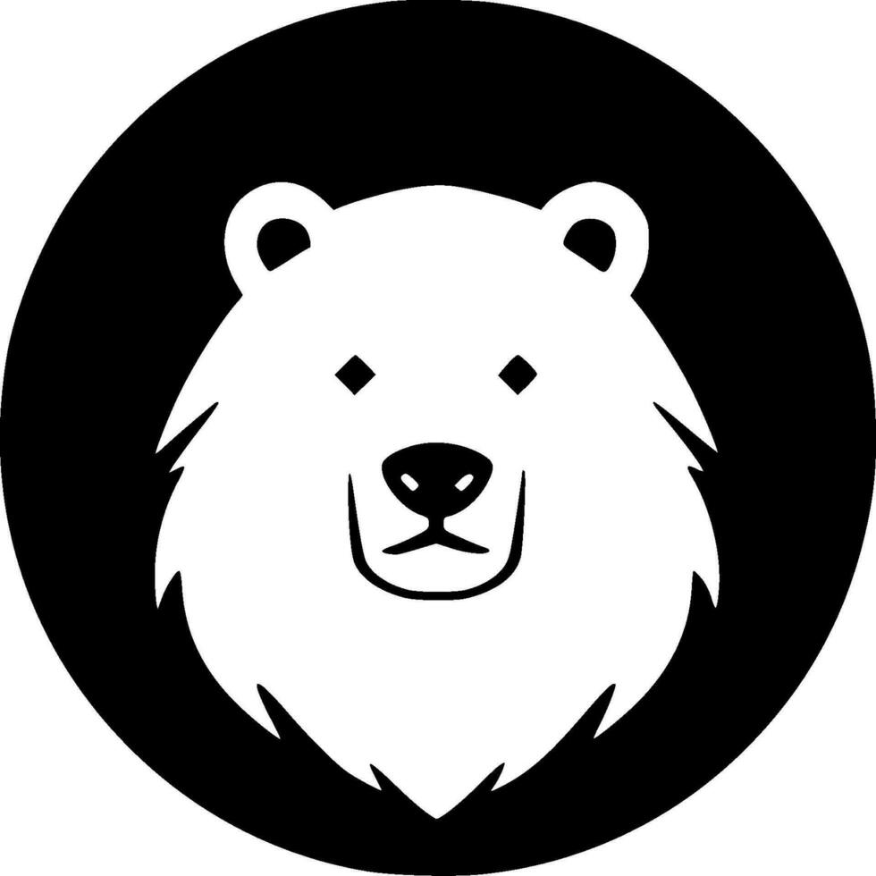 Bear - Minimalist and Flat Logo - Vector illustration