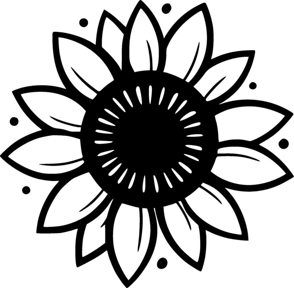 Flower - High Quality Vector Logo - Vector illustration ideal for T-shirt graphic