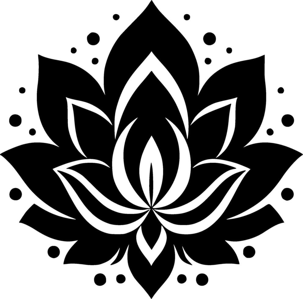 Mandala - Minimalist and Flat Logo - Vector illustration