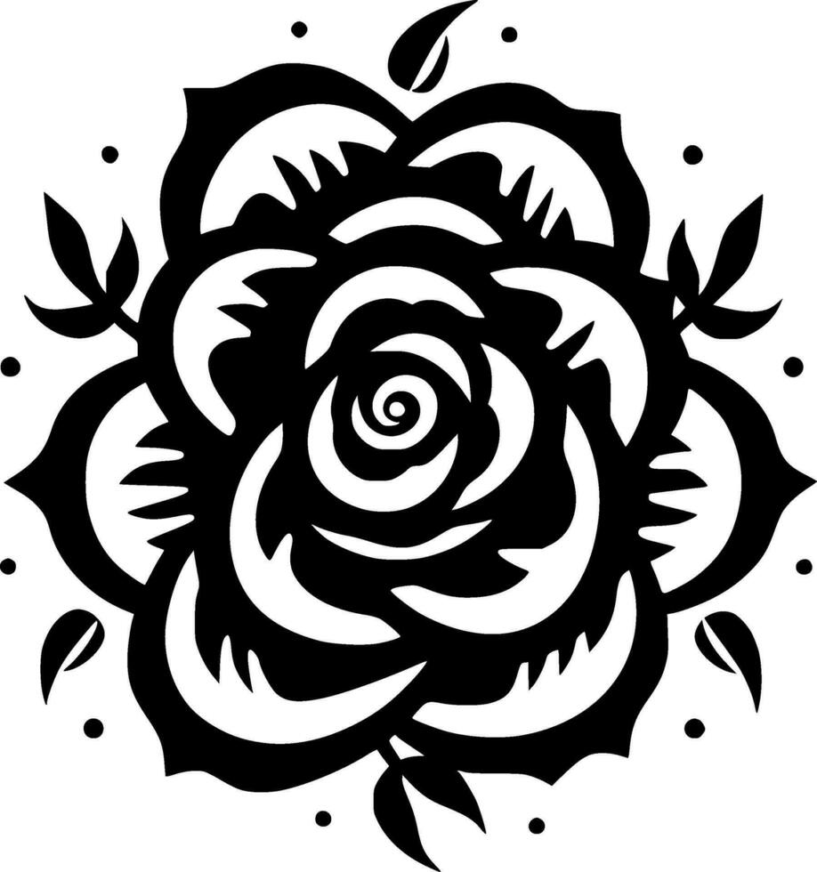 Flower - Minimalist and Flat Logo - Vector illustration