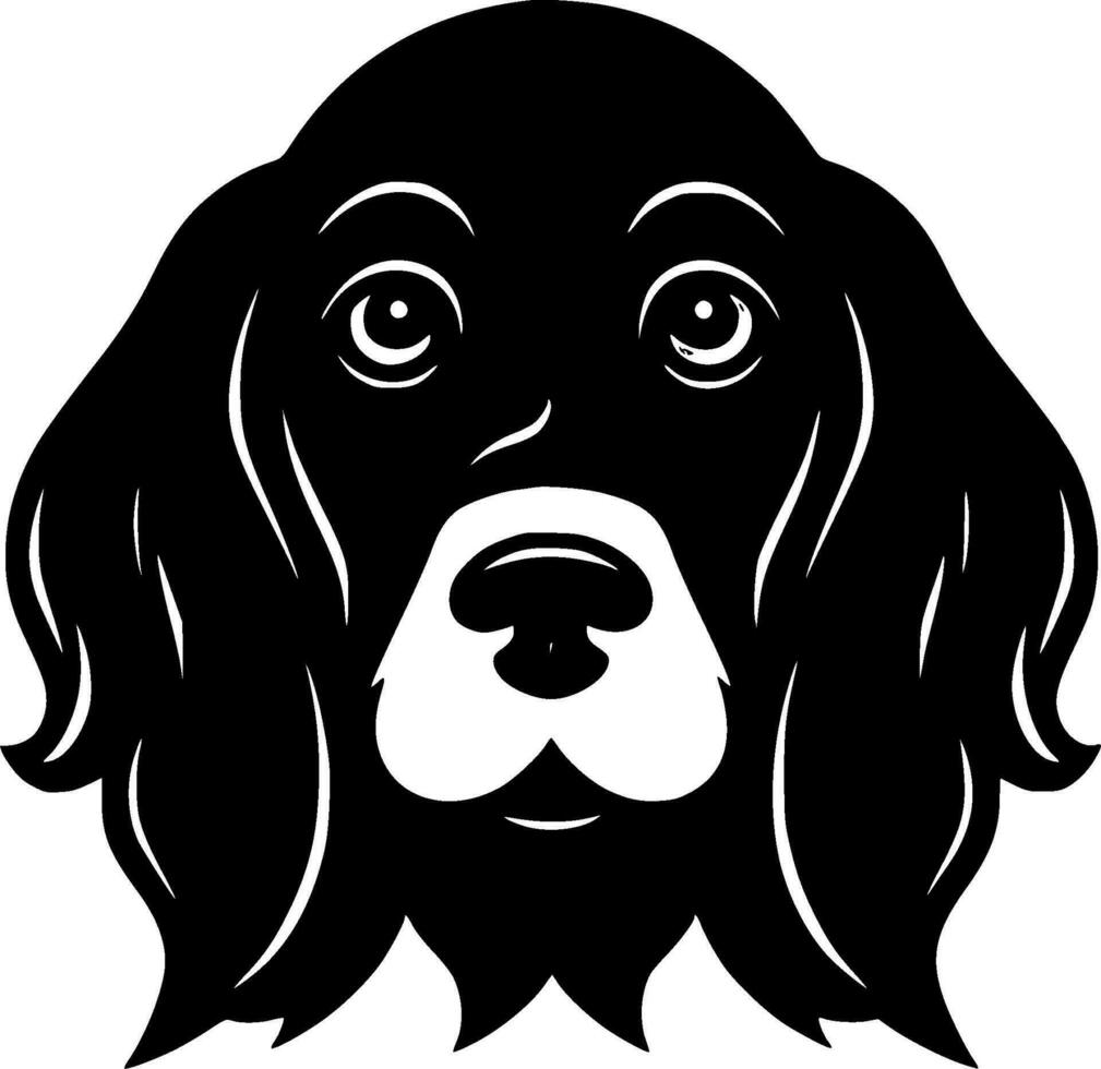 Dog, Minimalist and Simple Silhouette - Vector illustration