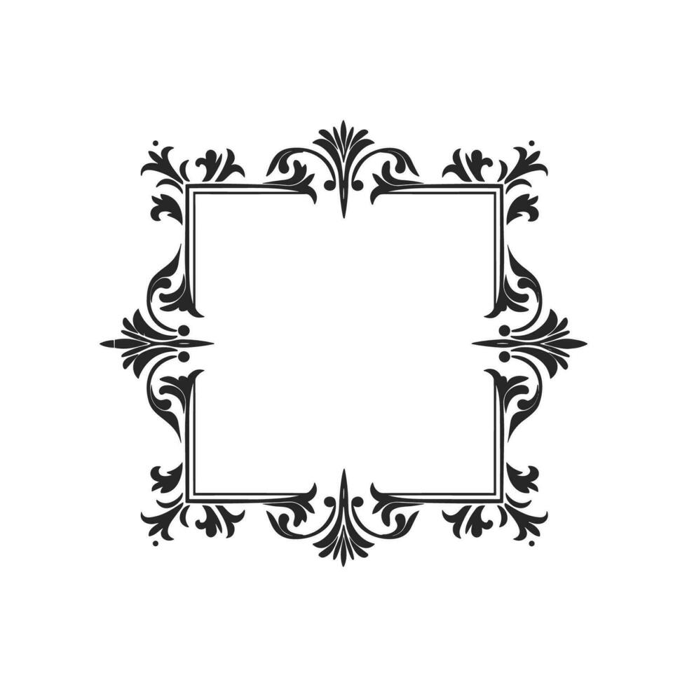 Decorative border frame with corner vector illustration 33244684 Vector