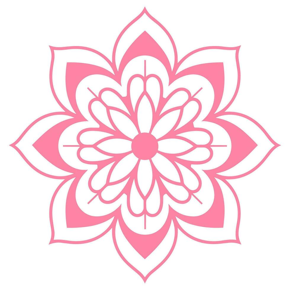 Free Abstract Colorful Ornamental luxury mandala pattern vector