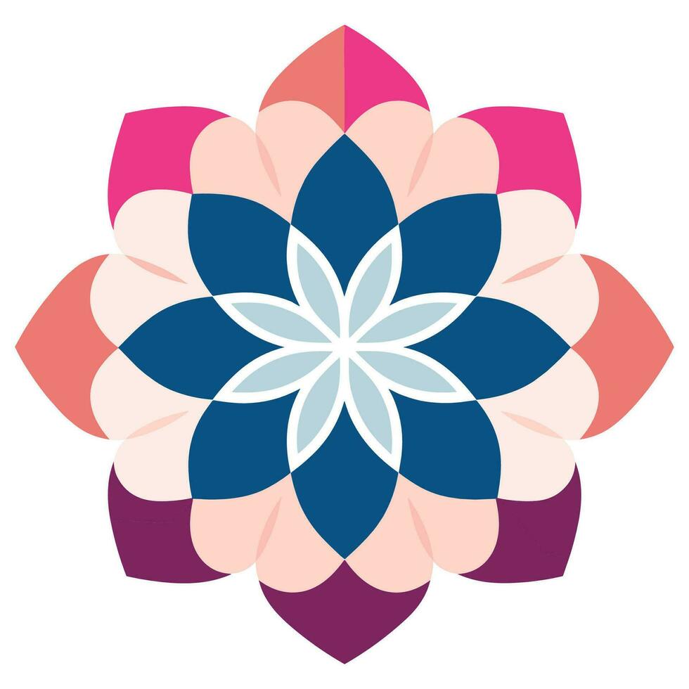 gratis resumen vistoso ornamental lujo mandala modelo vector