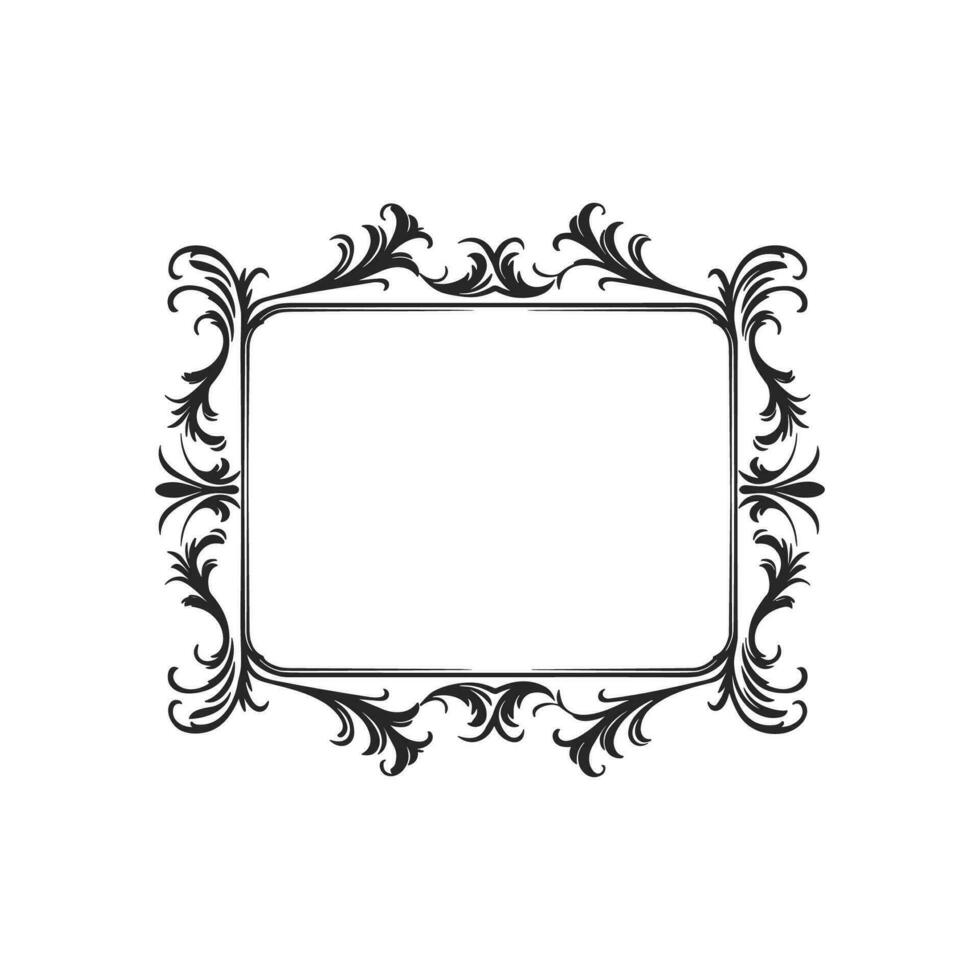 decorativo frontera marco con esquina vector ilustración