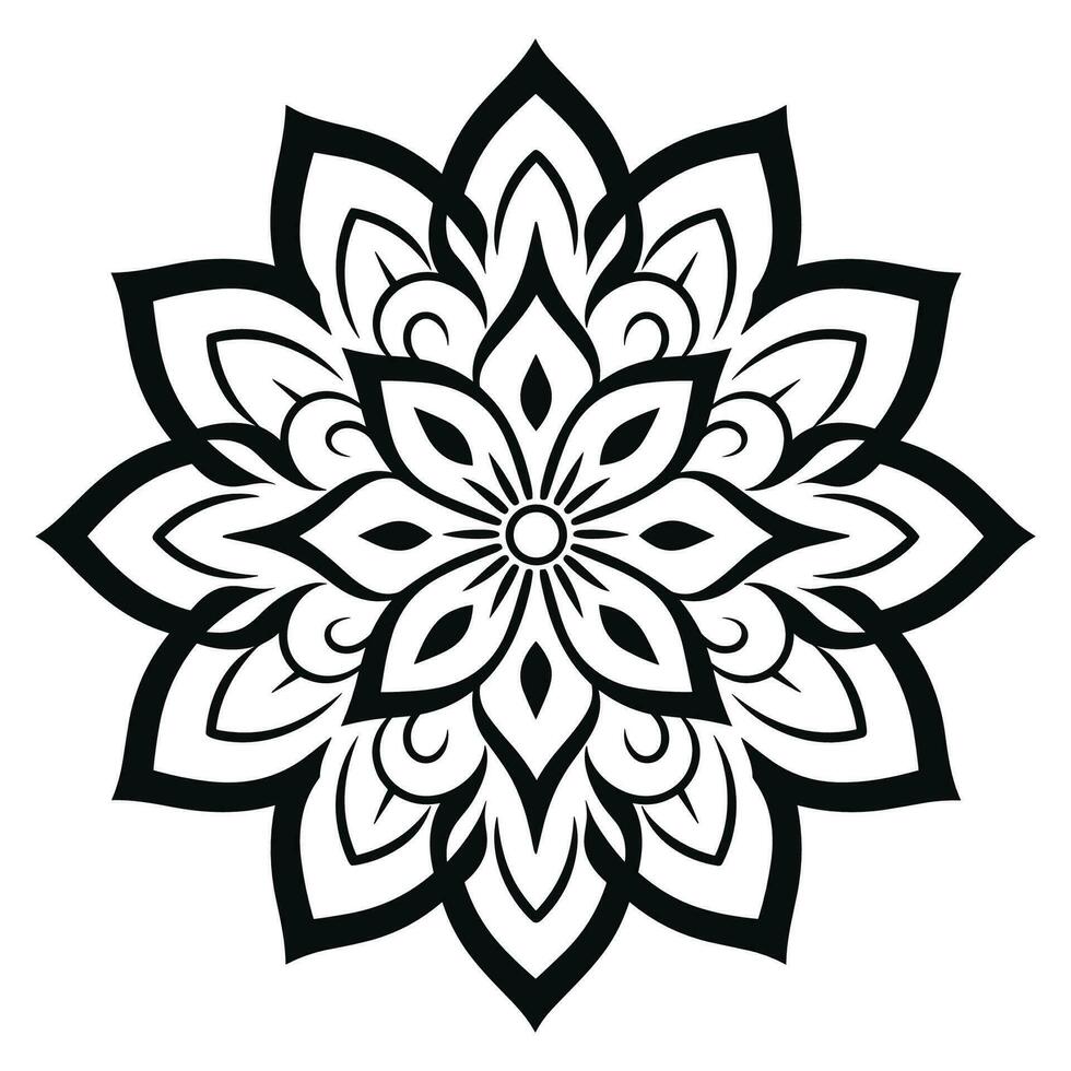 Free Abstract Colorful Ornamental luxury mandala pattern vector