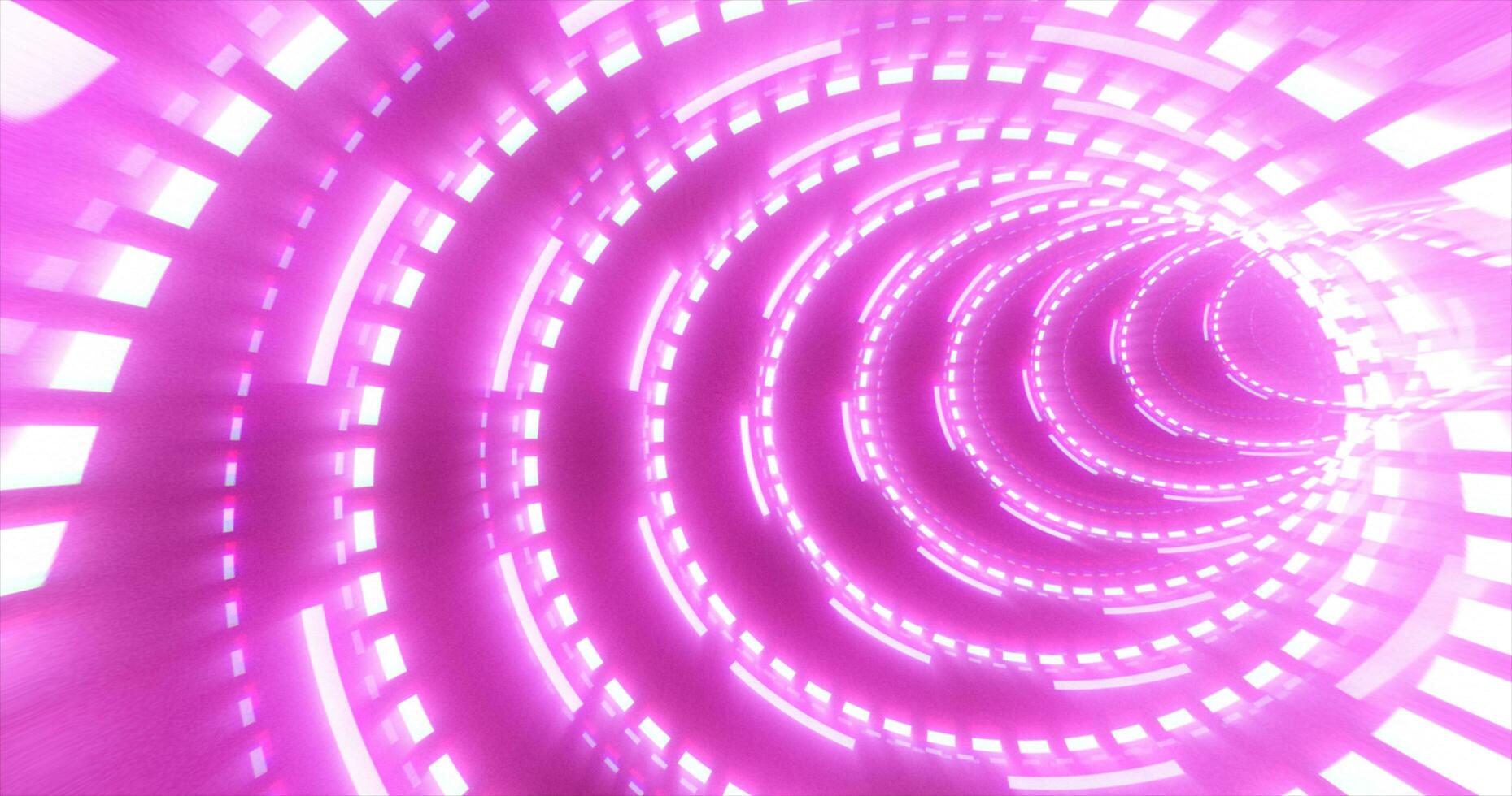 Abstract futuristic purple hi-tech tunnel from energy circles and magic lines background photo