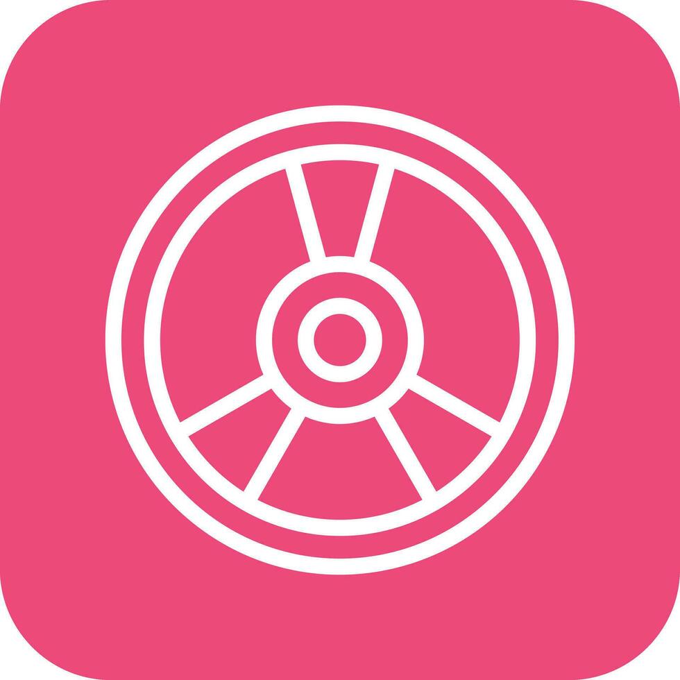 Weight Plate Vector Icon Design Illustration