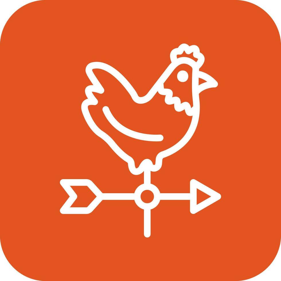 Weather Vane Vector Icon Design Illustration