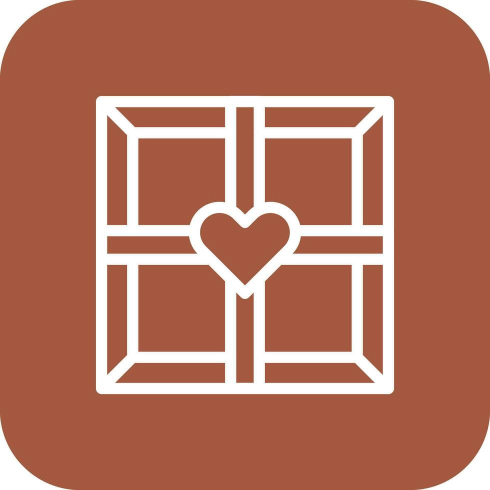 Chocolate Box Vector Icon Design Illustration