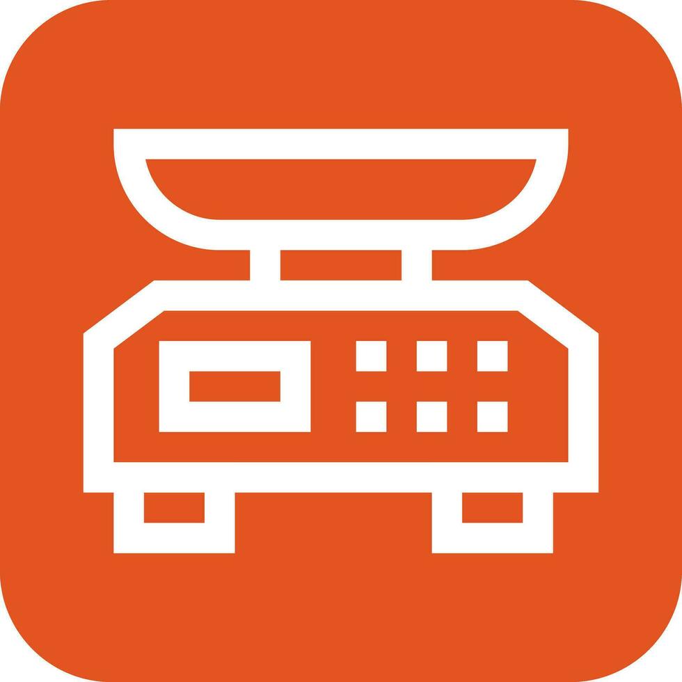 Weight Scale Vector Icon Design Illustration