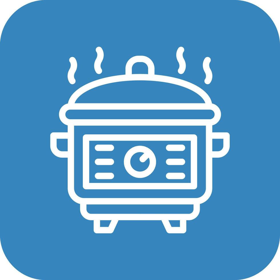 Rice cooker Vector Icon Design Illustration