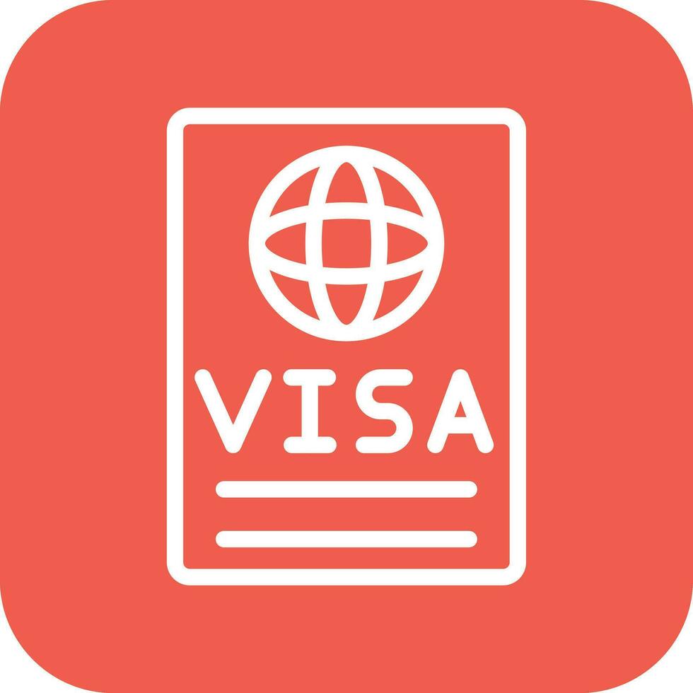 Visa Vector Icon Design Illustration