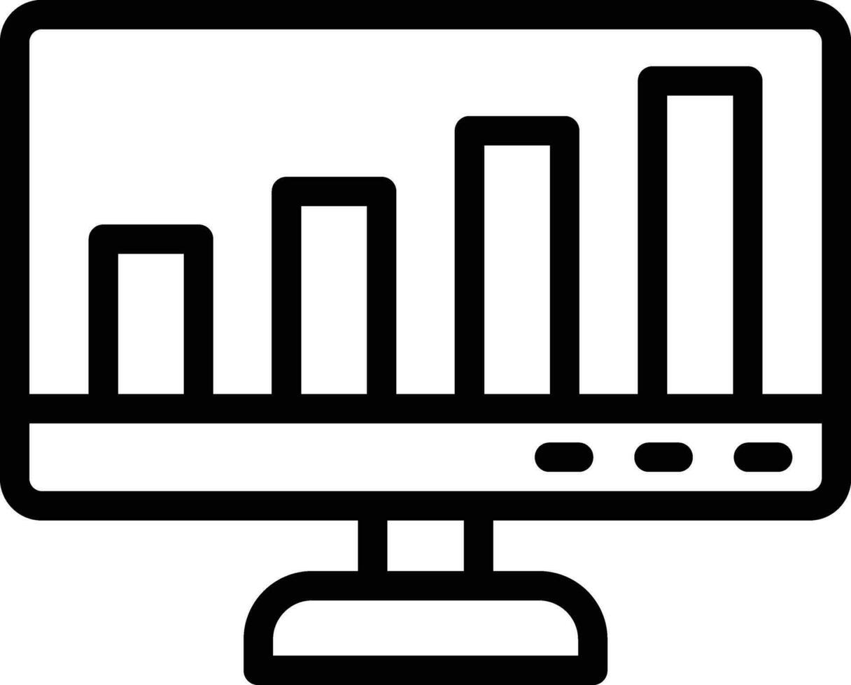 Bar Chart Vector Icon Design Illustration