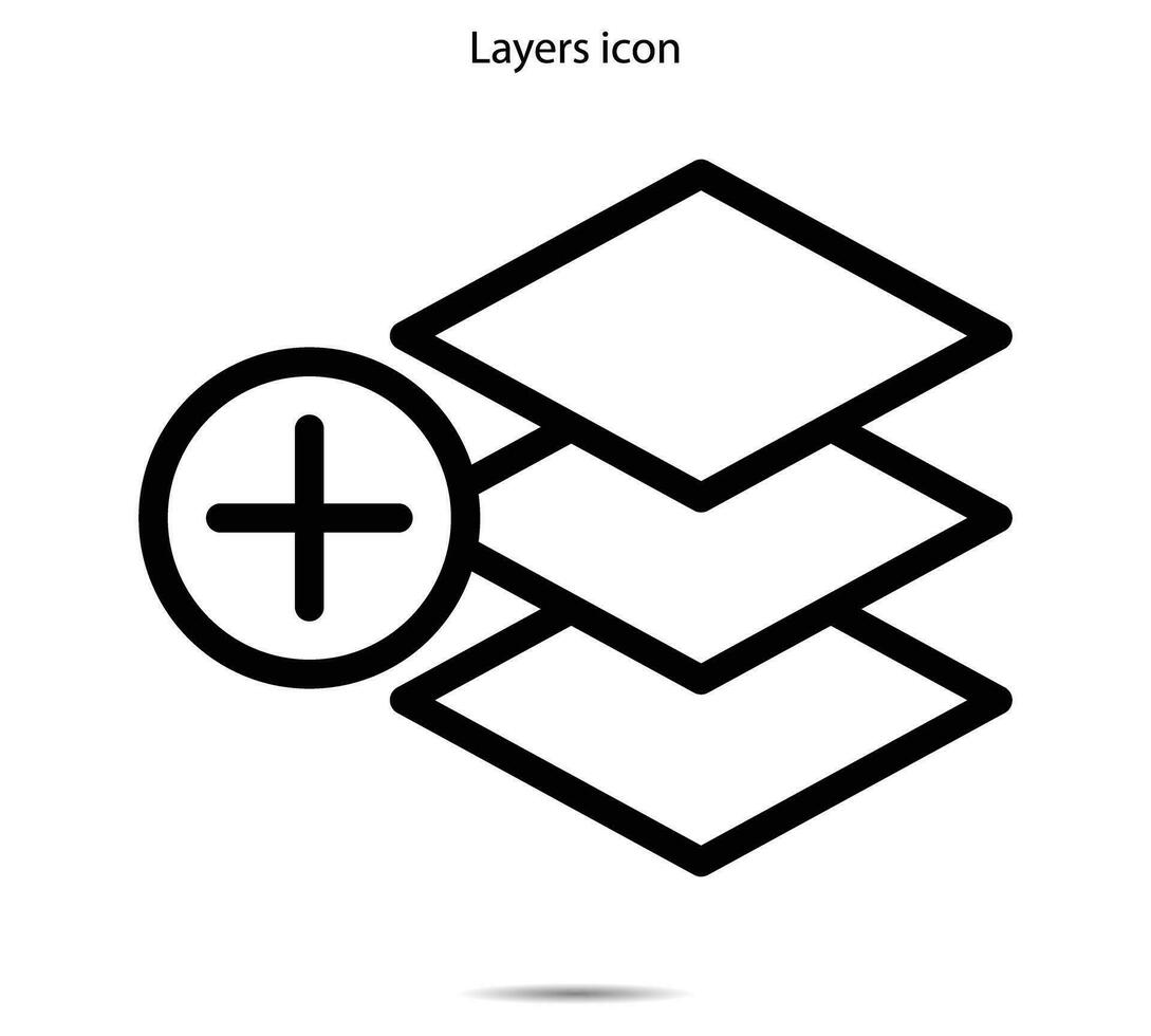 capas icono, vector ilustración