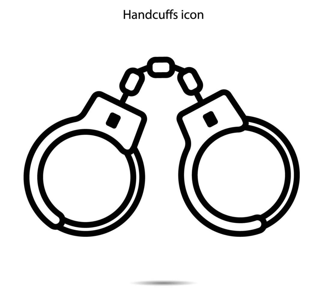 handcuff icon, Vector illustration