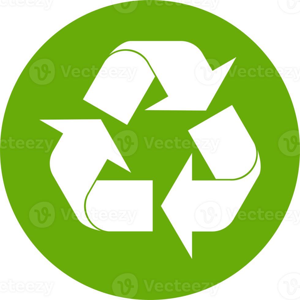 Recycle icon recycling garbage symbol environment for graphic design, logo, web site, social media, mobile app, ui illustration png