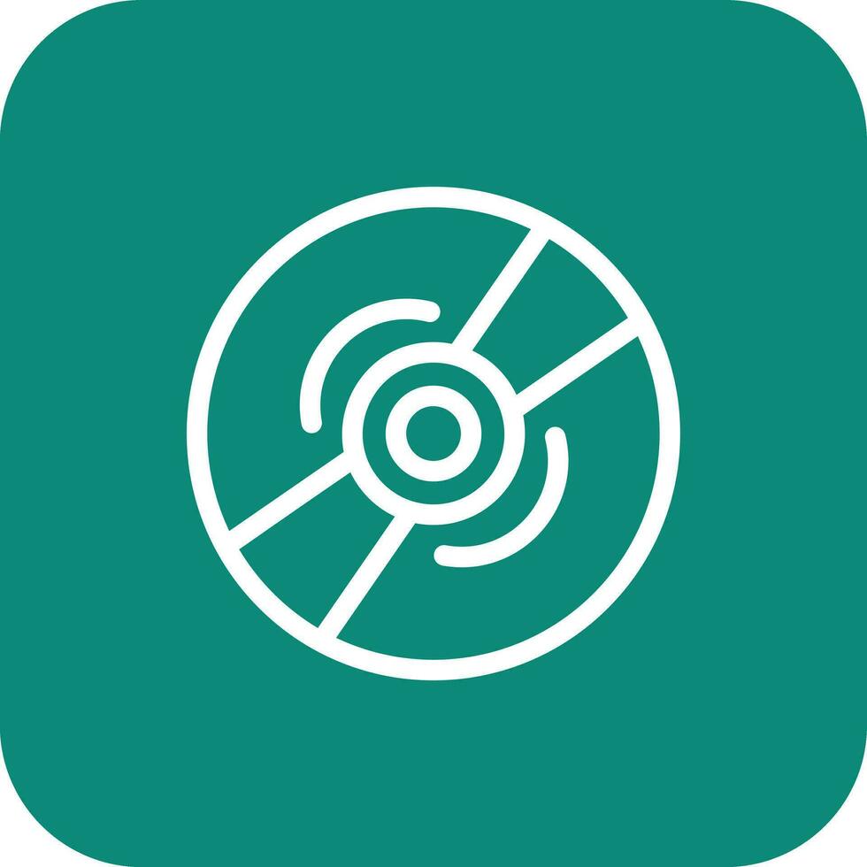 Compact Disk Vector Icon Design Illustration