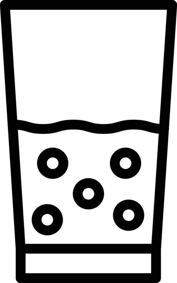 Water Glass Vector Icon Design Illustration