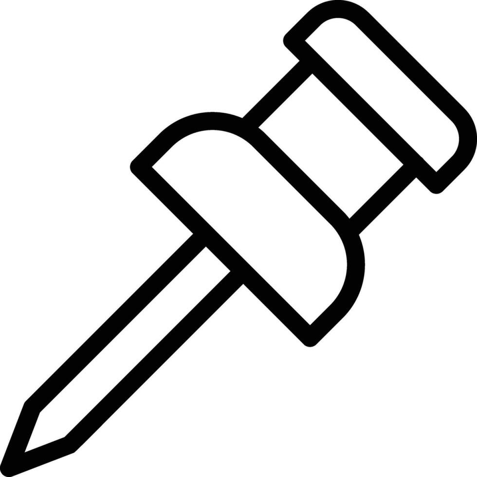 Push Pin Vector Icon Design Illustration