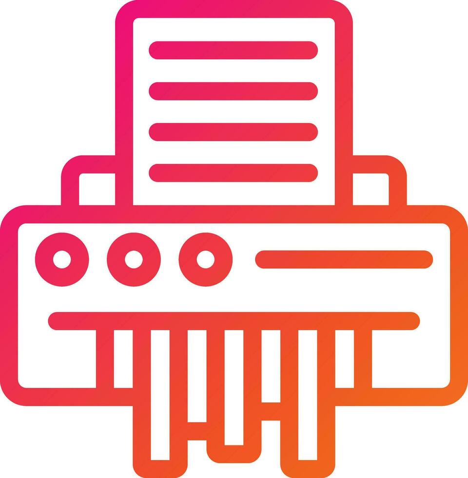 Shredder Vector Icon Design Illustration