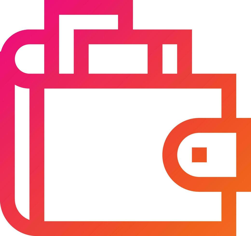 Wallet Vector Icon Design Illustration