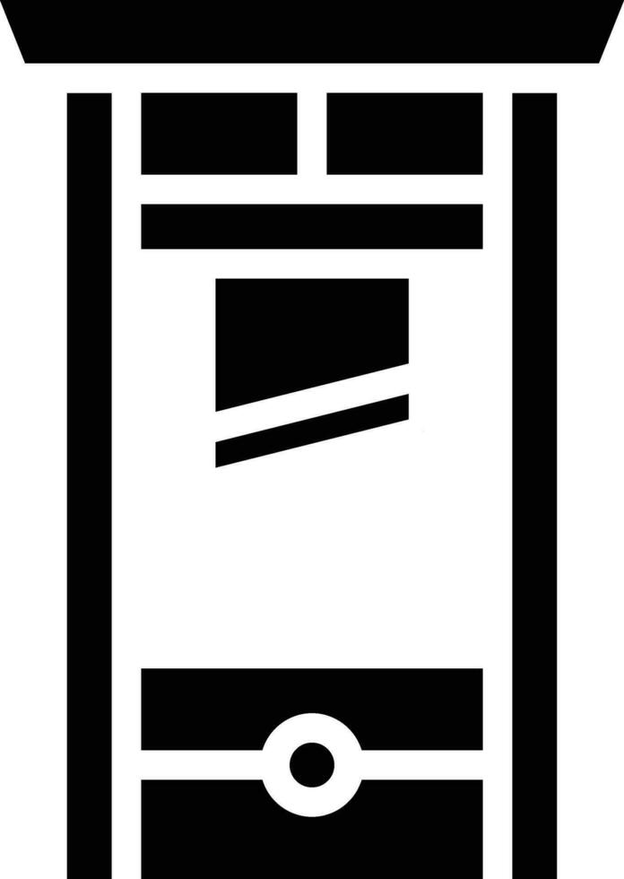 Guillotine Vector Icon Design Illustration