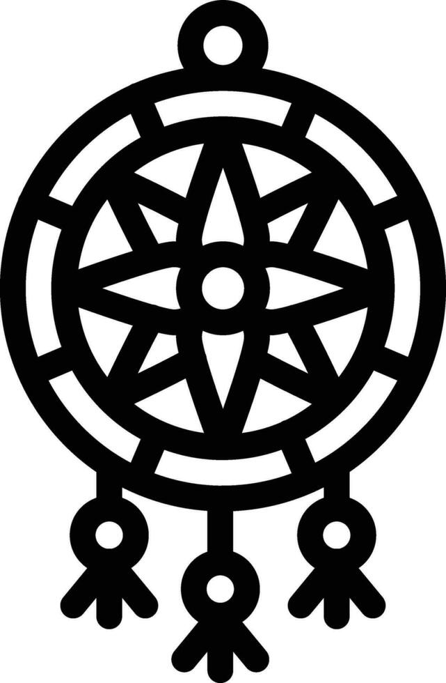 Dreamcatcher Vector Icon Design Illustration