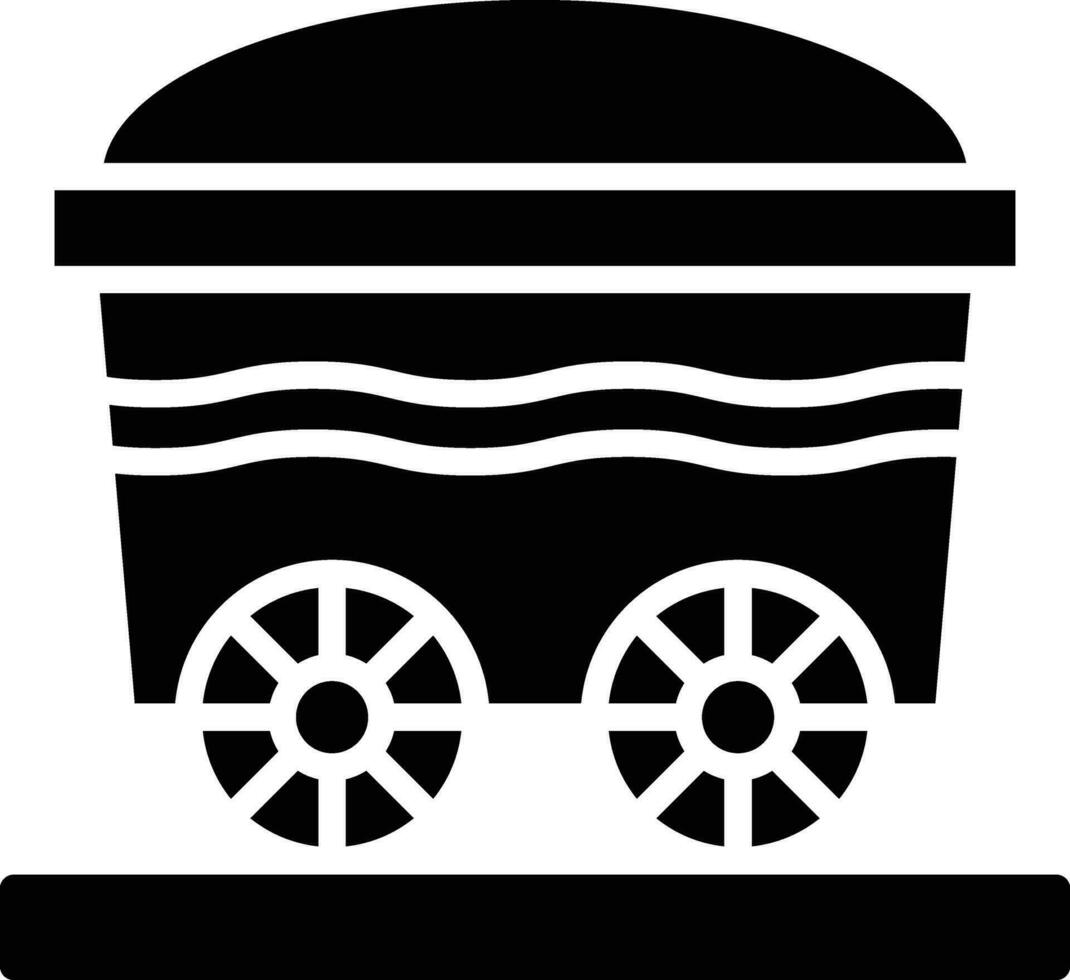 Wheelbarrow Vector Icon Design Illustration