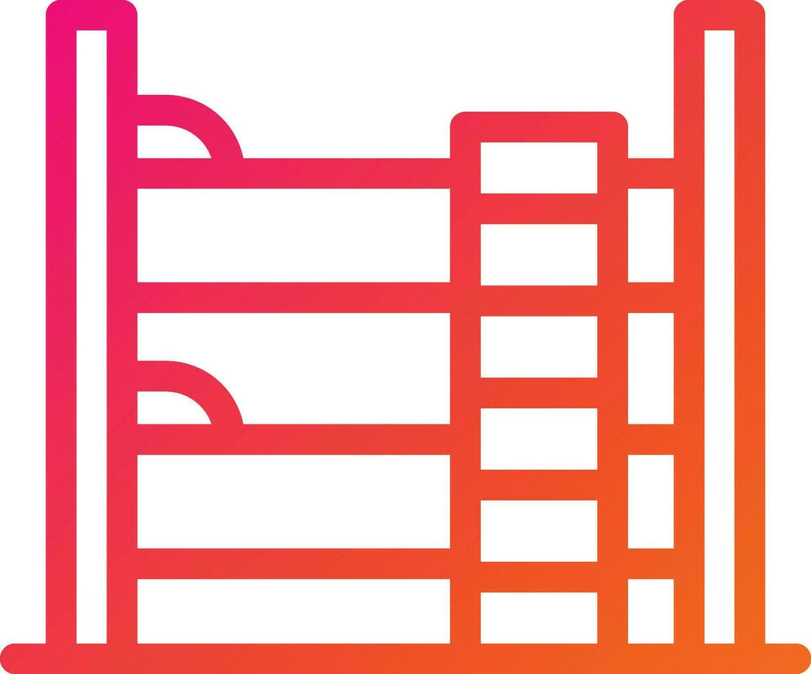 Bunk Bed Vector Icon Design Illustration