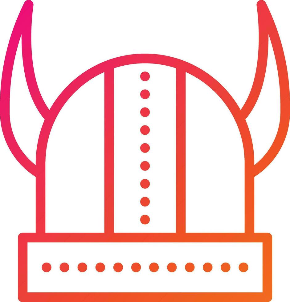 Viking helmet Vector Icon Design Illustration