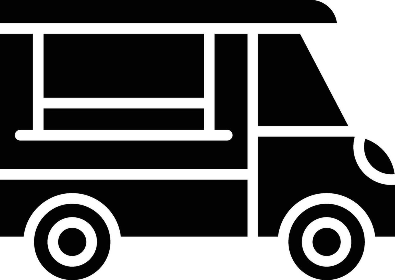 Coffee Truck Vector Icon Design Illustration