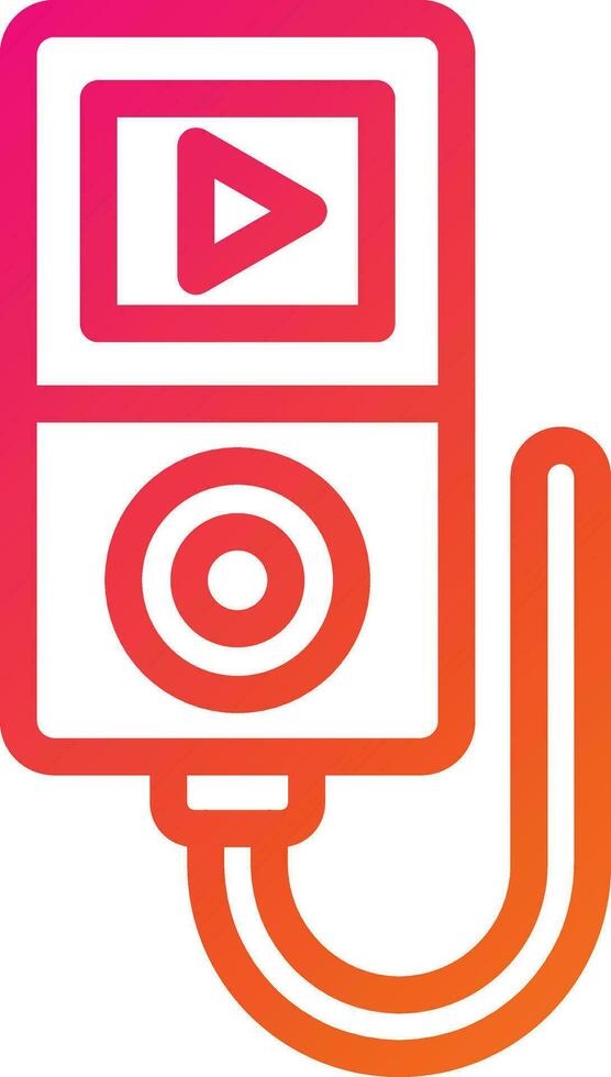 Music Player Vector Icon Design Illustration