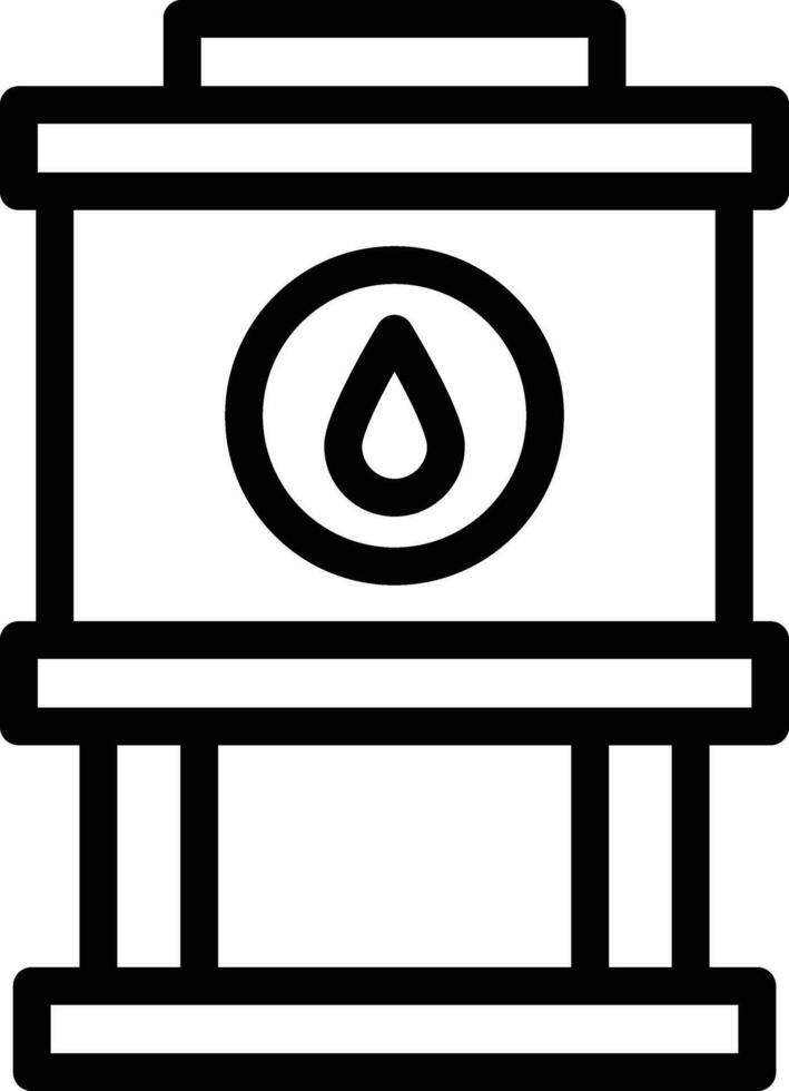 Water Tank Vector Icon Design Illustration