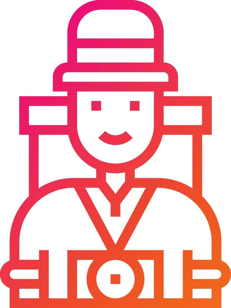 Tourist Vector Icon Design Illustration